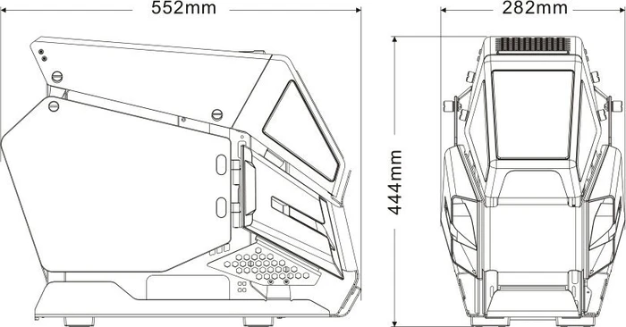 Thermaltake AH T200 Pink Edition, Glasfenster