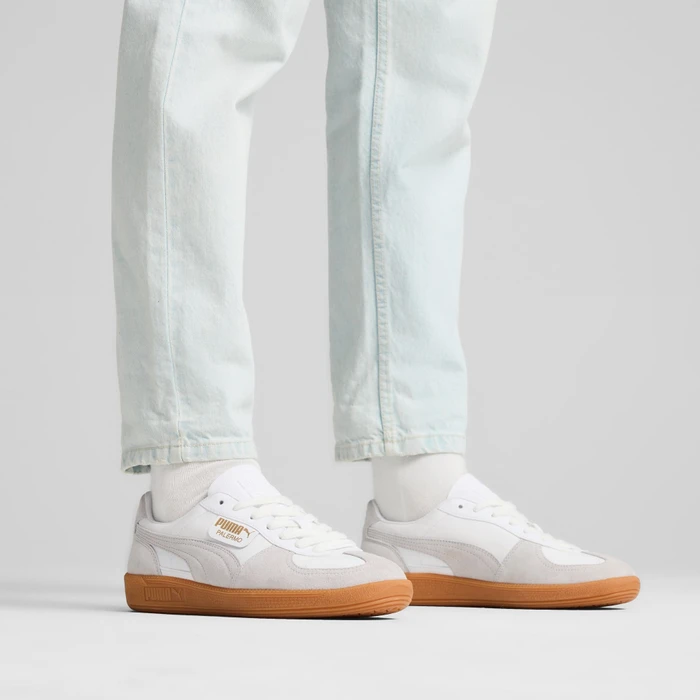 Puma Palermo Leather puma white/glacial gray/gum