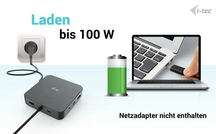 i-tec Dual DP Docking Station, USB-C 3.1 [Stecker]