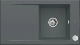 Villeroy & Boch Timeline 50 flat flächenbündig Becken reversibel mit Ablauffernbedienung graphite