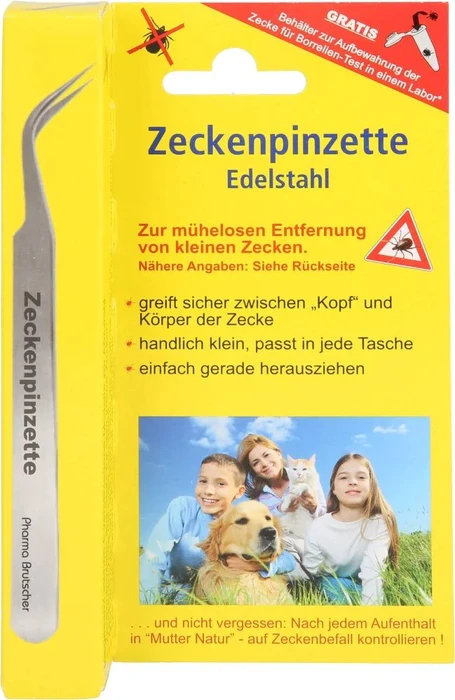 Pharma Brutscher Chirurgenstahl Zeckenpinzette