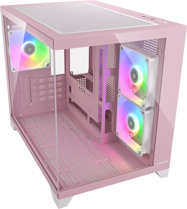 Cougar FV150 Mini, rosa, Glasfenster