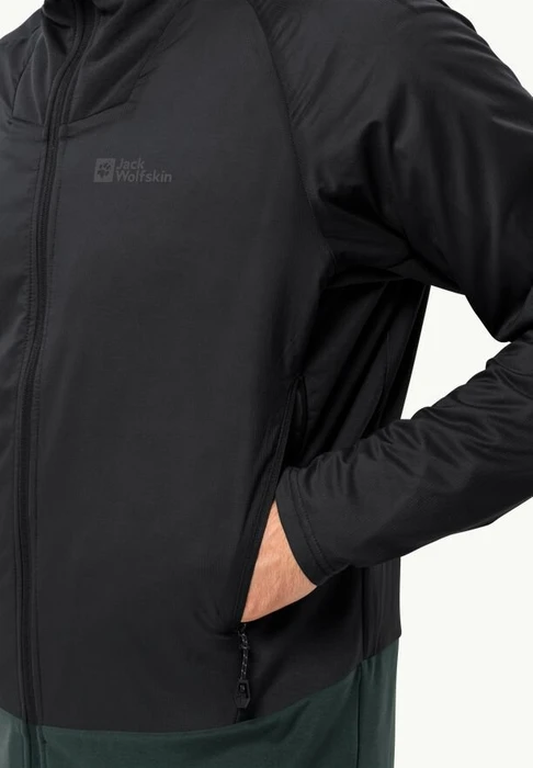 Jack Wolfskin Alpspitze Ins Hybrid Hoody Funktionsjacke schwarz (Herren)