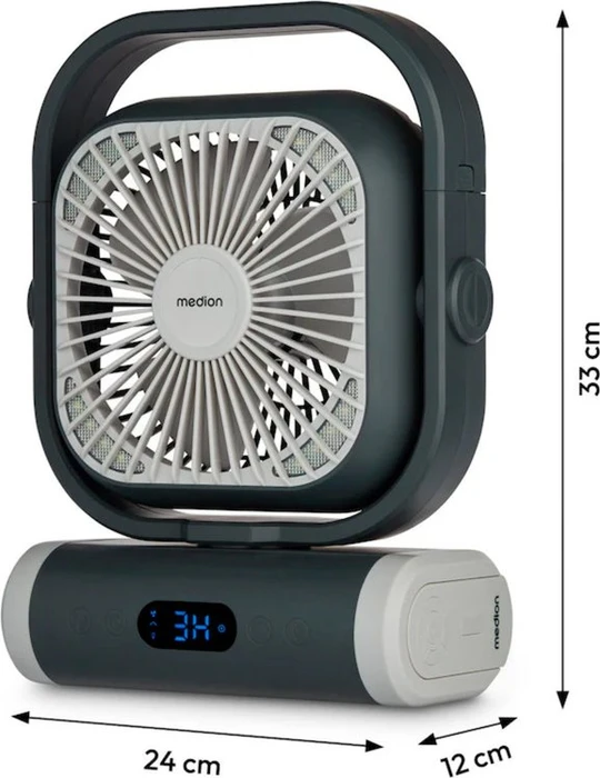 Medion MD 12065 E10 Tischventilator grau