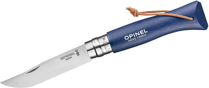 Opinel No. 8 Inox Taschenmesser baroudeur dunkelblau