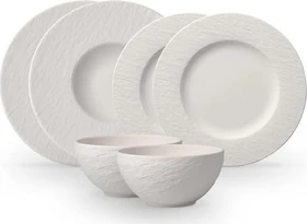 Villeroy & Boch Manufacture Rock Starter Tafelservice blanc, 6-tlg.