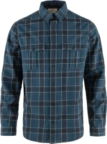 Fjällräven Övik Travel Hemd langarm indigo blue/dark navy (Herren)