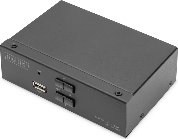 Digitus KVM-Switch, 4K, DisplayPort, 2-fach KVM-Switch