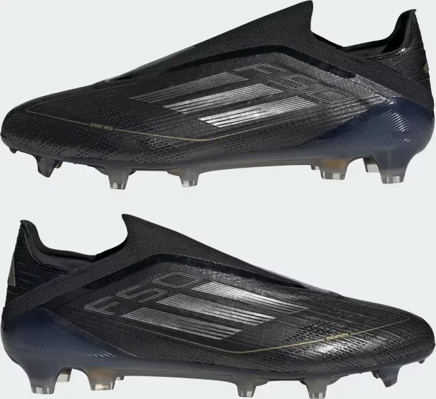 adidas F50 Elite Laceless FG core black/iron metallic/gold metallic
