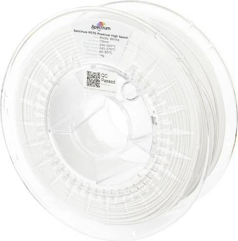 Spectrum PETG Premium High Speed, Arctic White, Spule, 1.75mm, 1.00kg