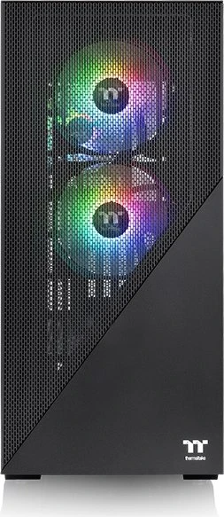 Thermaltake Divider 370 TG ARGB, schwarz, Glasfenster