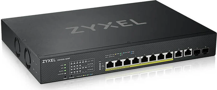 Zyxel XS1930 Desktop 10G Smart Switch, 10x RJ-45, 2x SFP+, 375W PoE++
