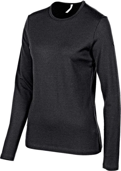 Icebreaker Tech Top Crewe Funktionsshirt langarm schwarz (Damen)