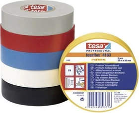 tesa tesaflex 4163 Isolierband schwarz, 12mm/33m, 1 Stück
