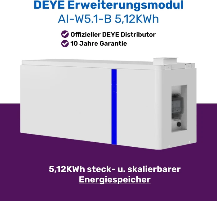 Deye AI-W5.1-B Speichermodul, 5.12kWh