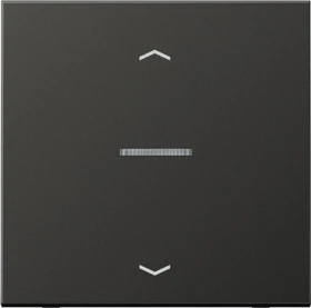 Jung Serie LS eNet Taster Standard 1fach Aluminium mit Pfeilsymbol, anthrazit