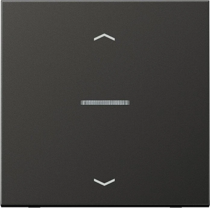 Jung Serie LS eNet Taster Standard 1fach Aluminium mit Pfeilsymbol, anthrazit