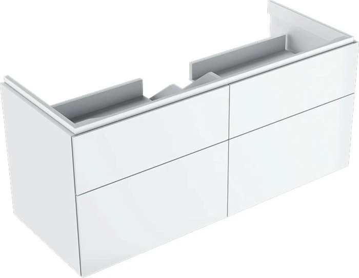 Geberit Xeno² Unterschrank für Waschtisch 117.4x53x46.2cm, 4 Schubladen, weiß