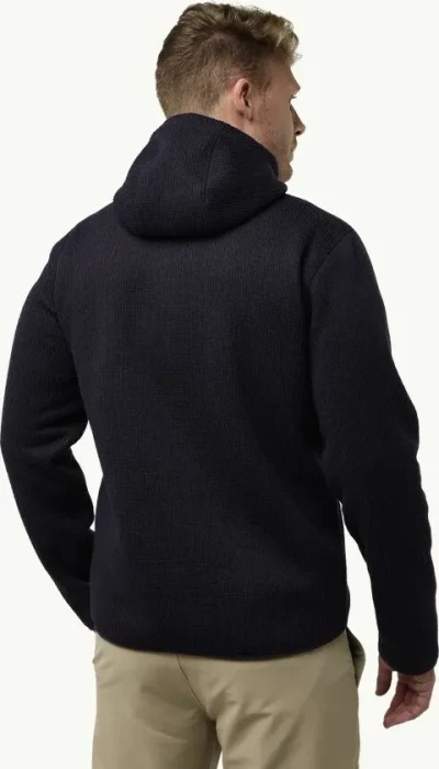 Jack Wolfskin Kaminfeuer Hooded Jacke schwarz (Herren)