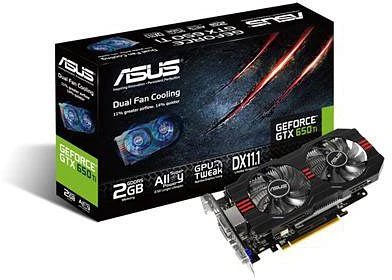 ASUS GeForce GTX 650 Ti, GTX650TI-2GD5, 2GB GDDR5, VGA, 2x DVI, HDMI