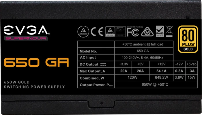 EVGA SuperNOVA GA 650 650W, ATX