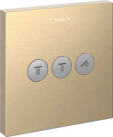 Hansgrohe ShowerSelect Ventil Unterputz für 3 Verbraucher brushed bronze