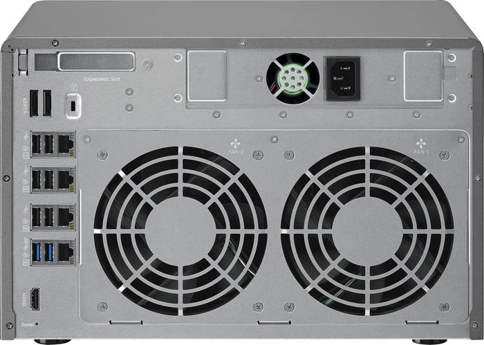 QNAP TVS-EC1080-i3-8G, 8GB RAM, 4x RJ-45 1000Base-T, 3x USB-A 3.0
