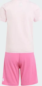 adidas Essentials Logo T-Shirt und Shorts Set clear pink/preloved fuchsia (Junior)