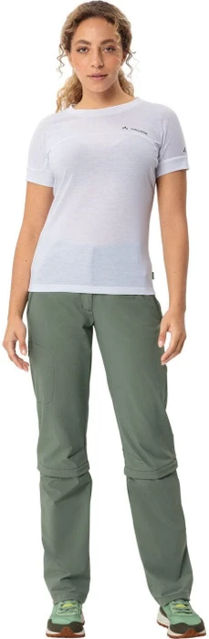 Vaude Farley Stretch Capri T-Zip III Zip-Off Hose lang agave (Damen)
