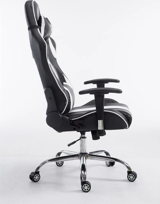 CLP Racing Limit V2 Kunstleder Gamingstuhl, schwarz/weiß