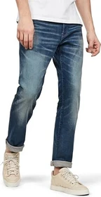 G-Star 3301 Regular Straight Jeans worker blue faded (Herren)