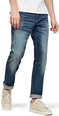 G-Star 3301 Regular Straight Jeans worker blue faded (Herren)