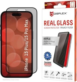 Displex Real Glass Full Cover Privacy für Apple iPhone 15 Pro Max