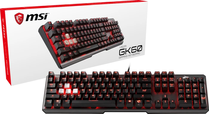 MSI Vigor GK60, MX RED, USB, DE