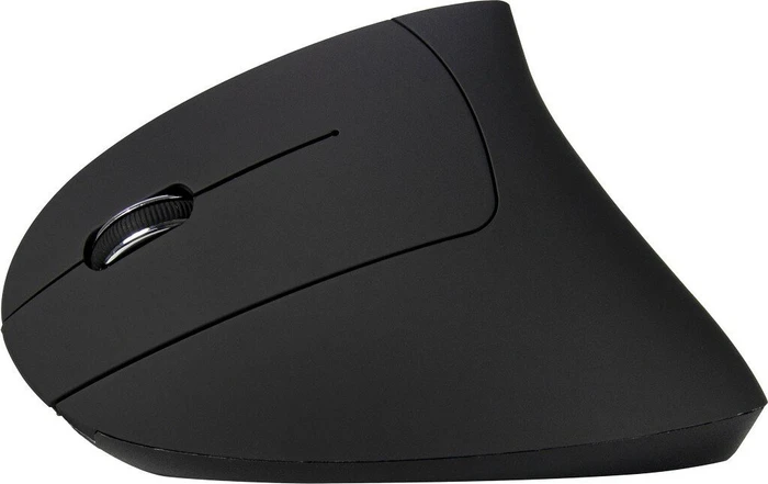 Inter-Tech Eterno KM-206L kabellose ergonomische Vertikal-Maus für Linkshänder schwarz, USB