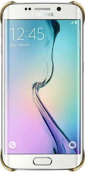 Samsung Clear Cover für Galaxy S6 Edge gold