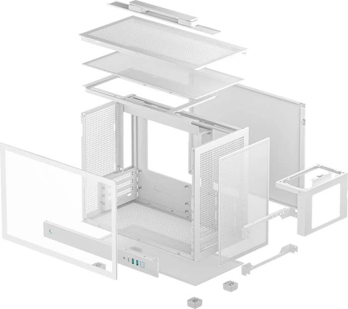 DeepCool CH160 Plus WH, weiß, Glasfenster