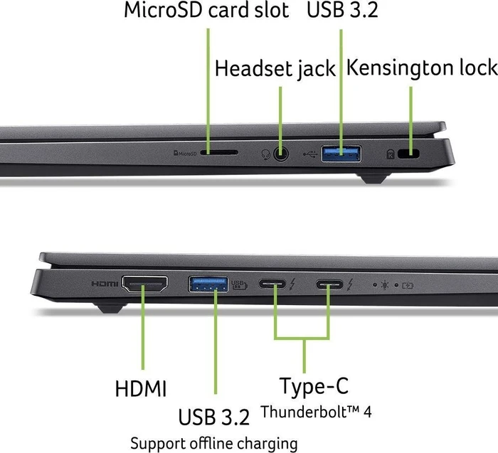Acer Swift X 14 OLED SFX14-73G-79BJ, Titanium Gray, Core Ultra 7 255H, 32GB RAM, 1TB SSD, GeForce RTX 5060, DE