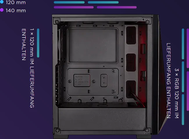 Corsair Carbide Series SPEC-DELTA RGB, schwarz, Glasfenster