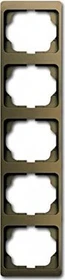 Busch-Jaeger Alpha exclusive Abdeckrahmen 5-fach Rahmen senkrecht, bronze
