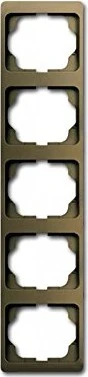 Busch-Jaeger Alpha exclusive Abdeckrahmen 5-fach Rahmen senkrecht, bronze
