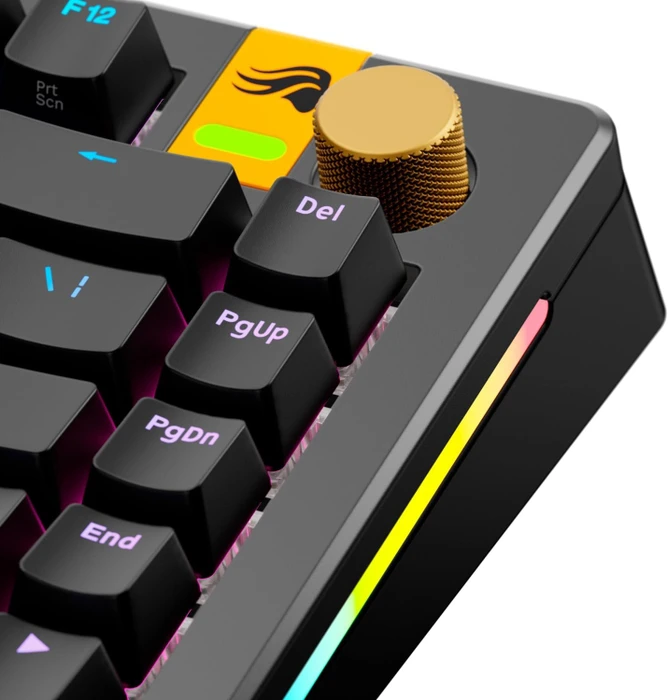 Glorious Gaming Rotary Knob für GMMK 3 PRO Tastatur und GMMK Numpads, Aluminium, Liquid Gold, gold, 1 Taste