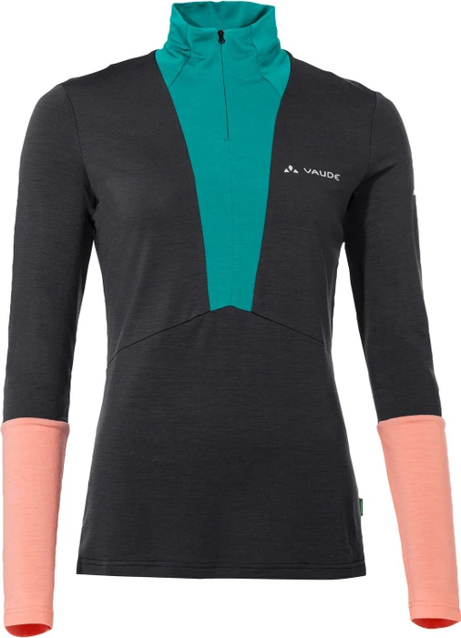 Vaude Monviso Merino Pullover Funktionsshirt langarm schwarz (Damen)