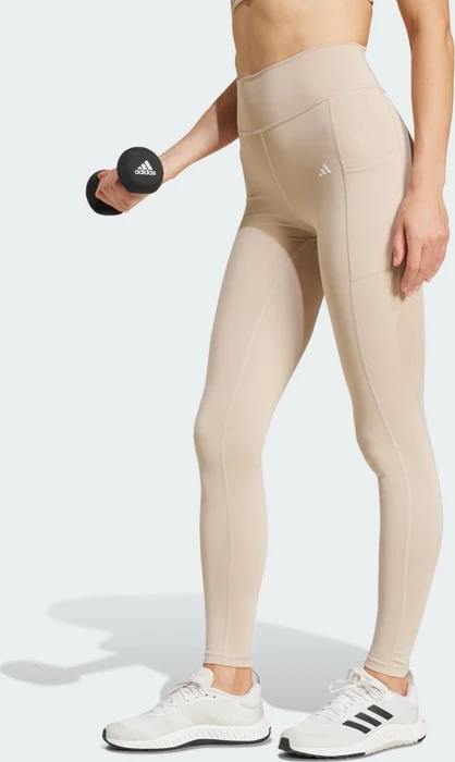 adidas Optime Full-Length Hose lang wonder beige (Damen)