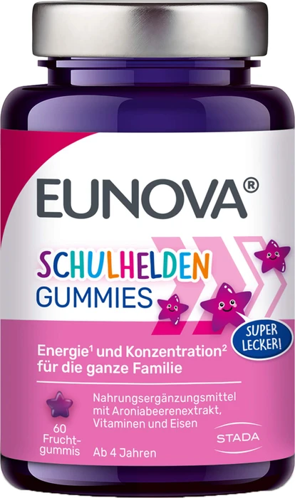 Stada Eunova Schulhelden Gummies, 60 Stück