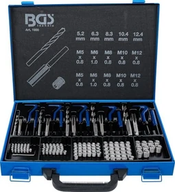 BGS technic Gewinde-Reparaturset inkl. Koffer, 130-tlg.