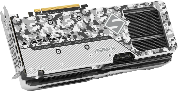 ASRock Radeon RX 7600 XT Steel Legend 16GB OC, RX7600XT SL 16GO, 16GB GDDR6, HDMI, 3x DP