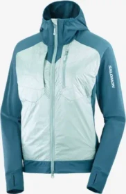 Salomon Elixir Hybrid Hooded Funktionsjacke arona/deep dive (Damen)