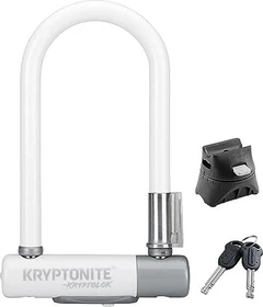 Kryptonite KryptoLok Serie 2 Mini-7 Bügelschloss, Schlüssel perlweiß