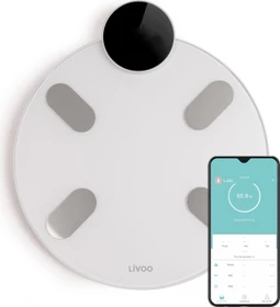 Livoo DOM455W digitale Körperanalysewaage weiß